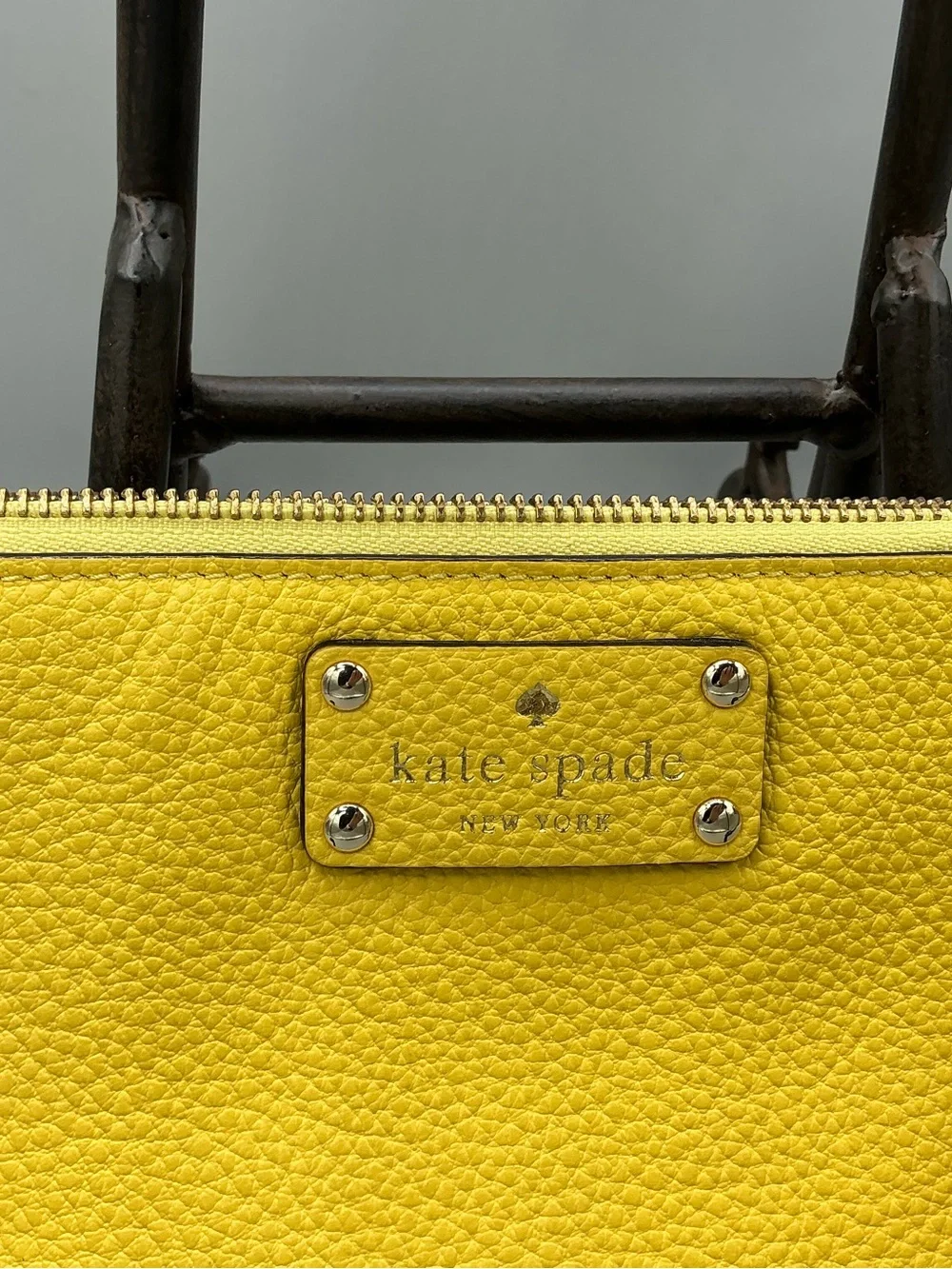 kate spade Zippered Chrissy Berkshire Road Yellow/Gold Wristlet/Clutch